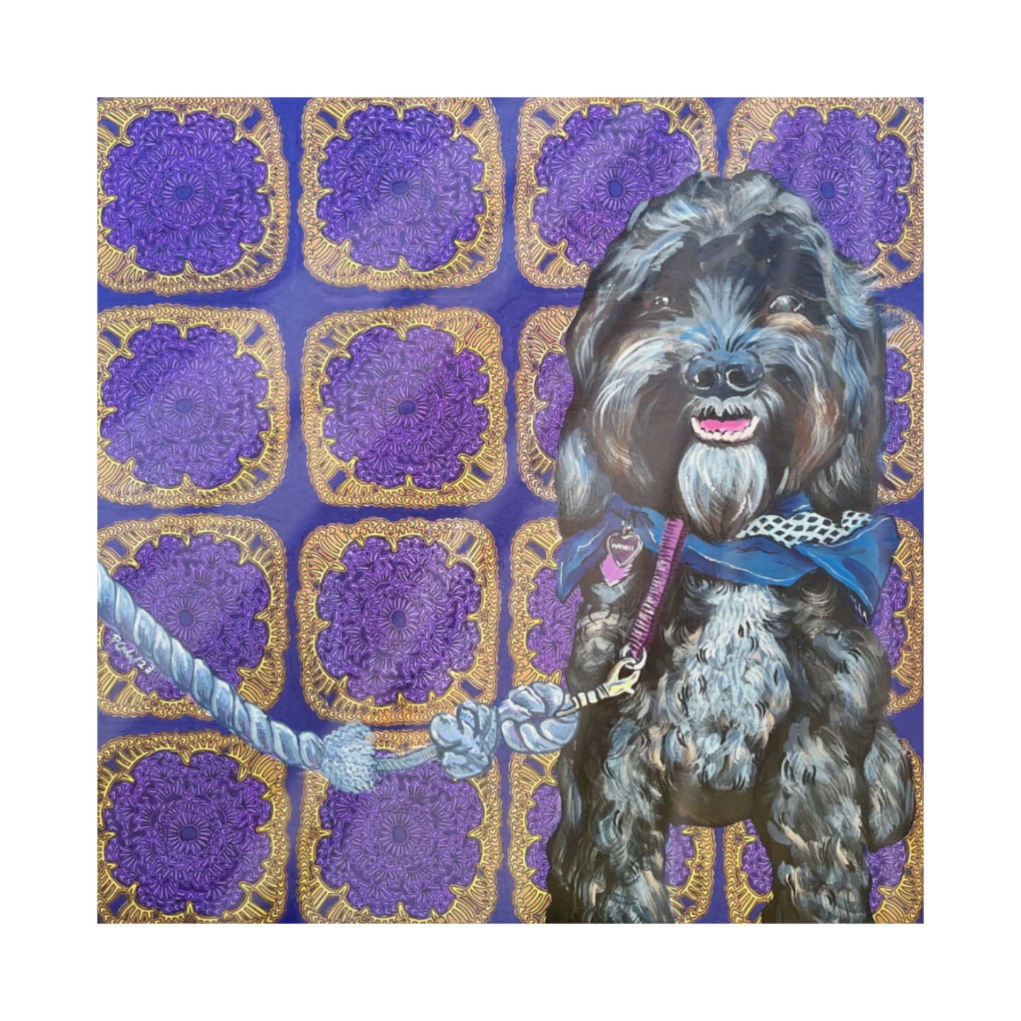 "Maybell" Single Glass Coaster