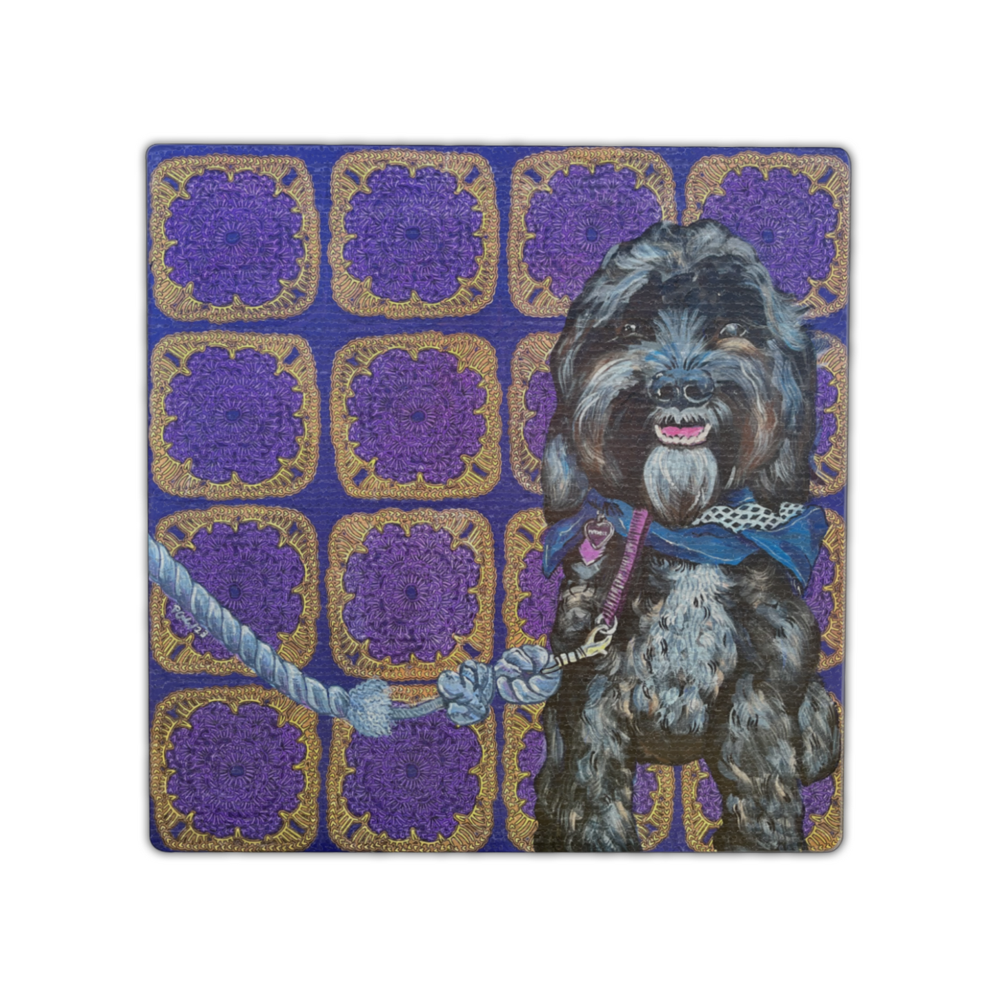 "Maybell" Single Linen Coaster