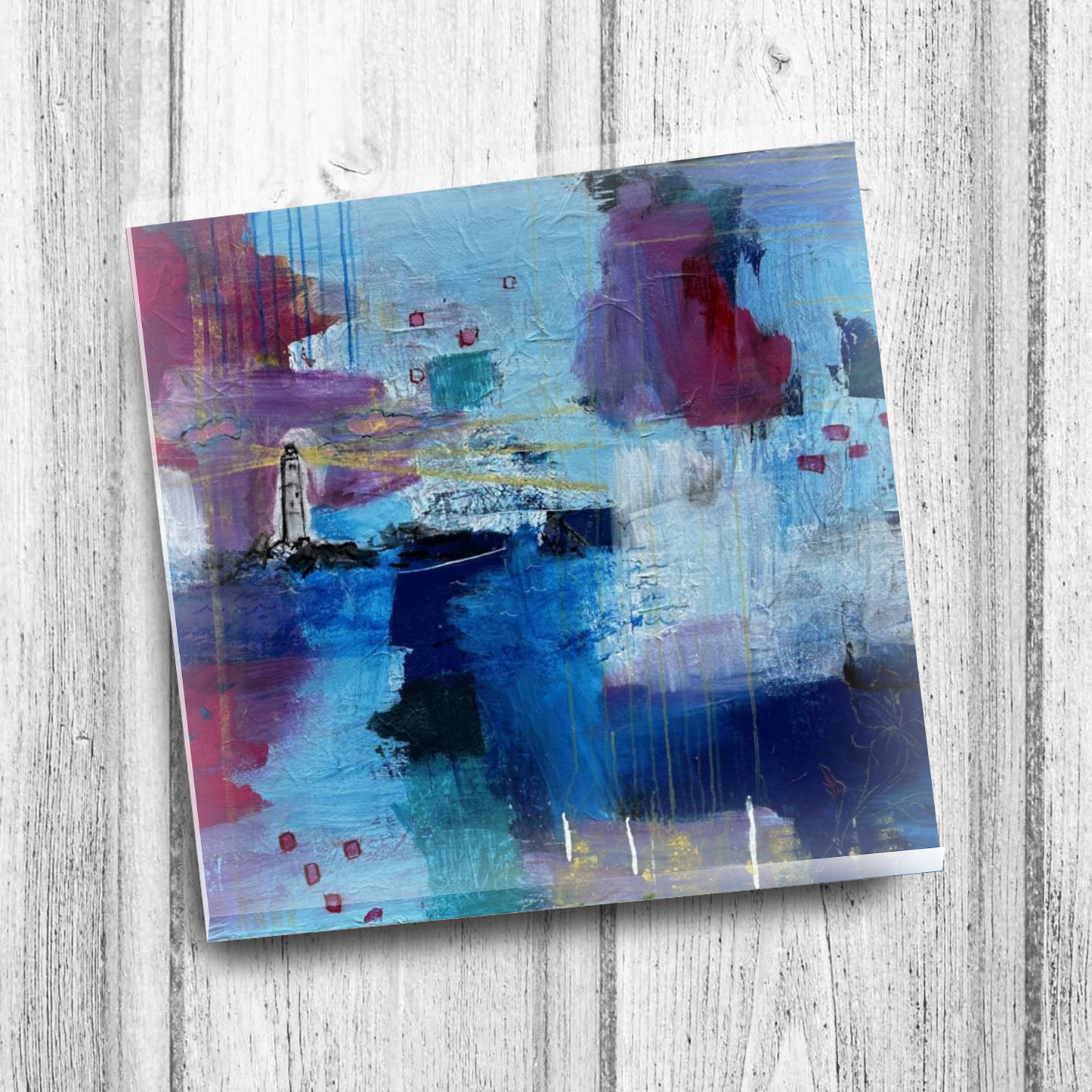 "Lighthouse of Love" Single Glass Coaster