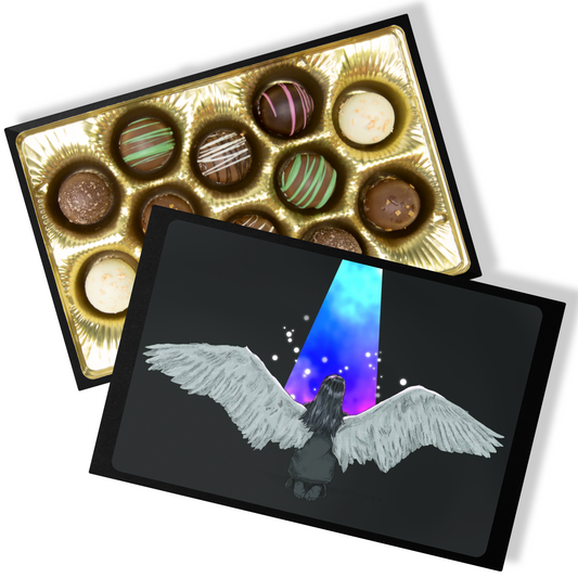 Handmade Chocolate Truffles with "Find Your Light" Box