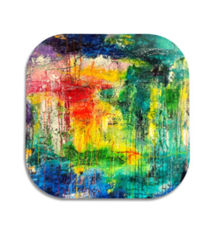 "Renewal" Single Wooden Coaster