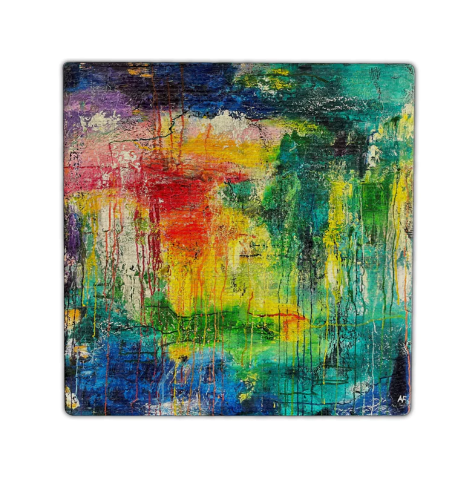 "Renewal" Single Glass Coaster