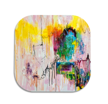 "Camino" Single Wooden Coaster