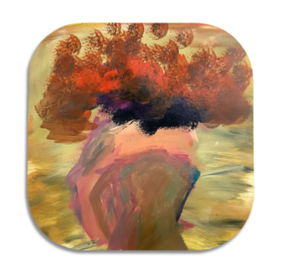 Twist Hearts "Symbols of Love" Single Wooden Coaster