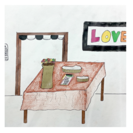 Twist Hearts "Symbols of Love" Single Glass Coaster