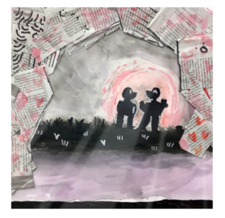 Twist Hearts "Symbols of Love" Single Glass Coaster