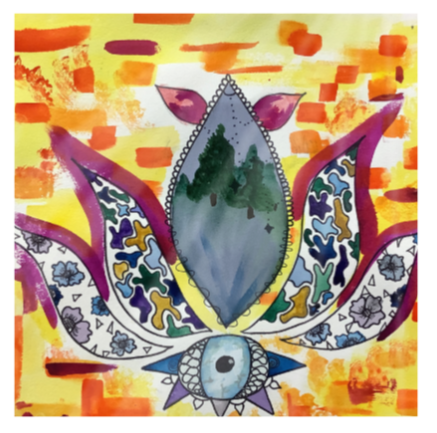 Twist Hearts "Symbols of Love" Single Glass Coaster