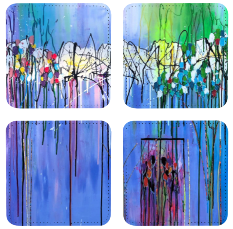 "Tulips" Vegan Leather Four Pack