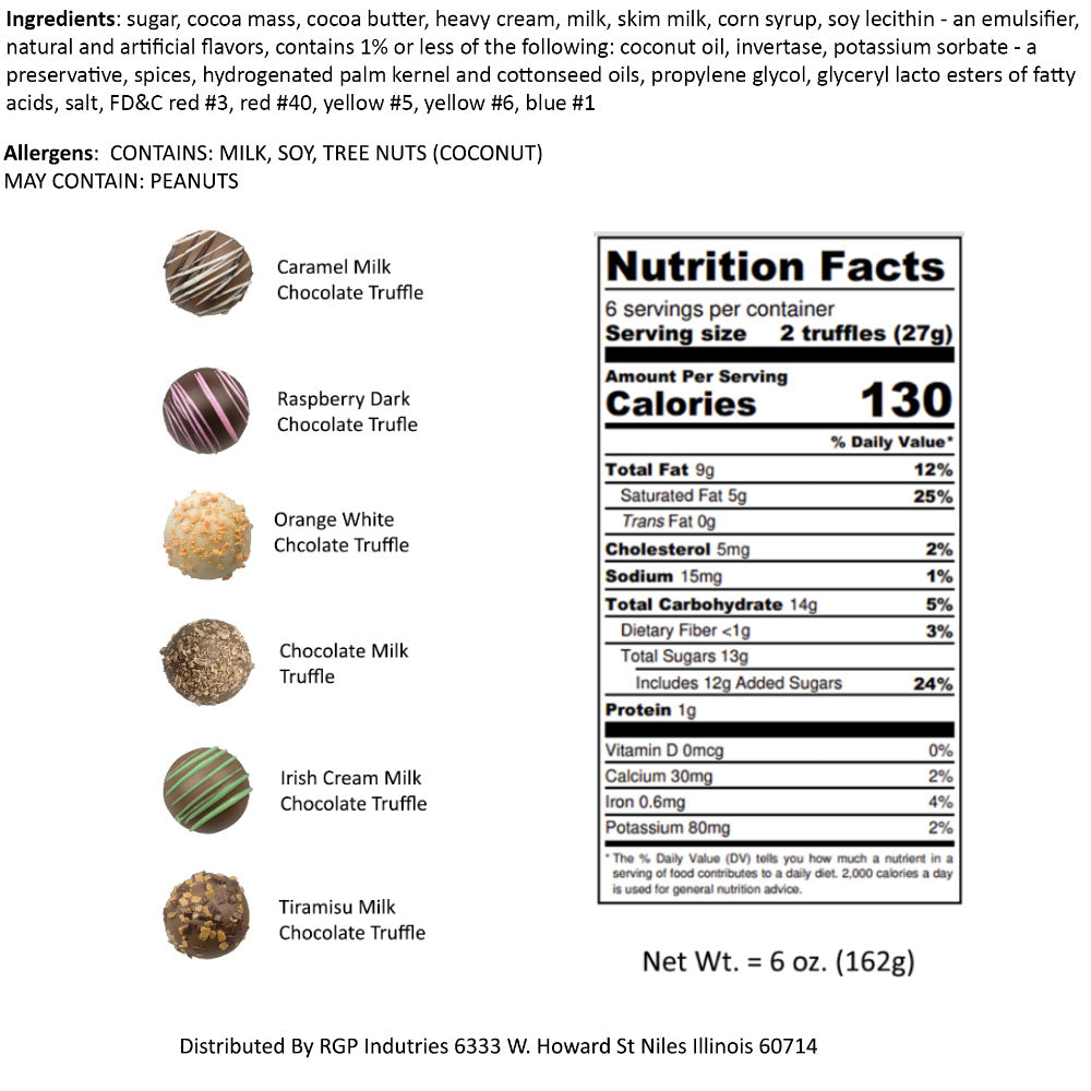 Handmade Chocolate Truffles with "Empowered" Tin