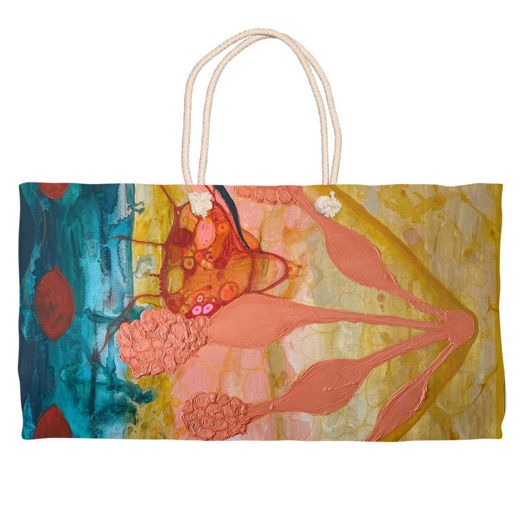 "She Laughed as if We Would Never Die" Weekender Tote