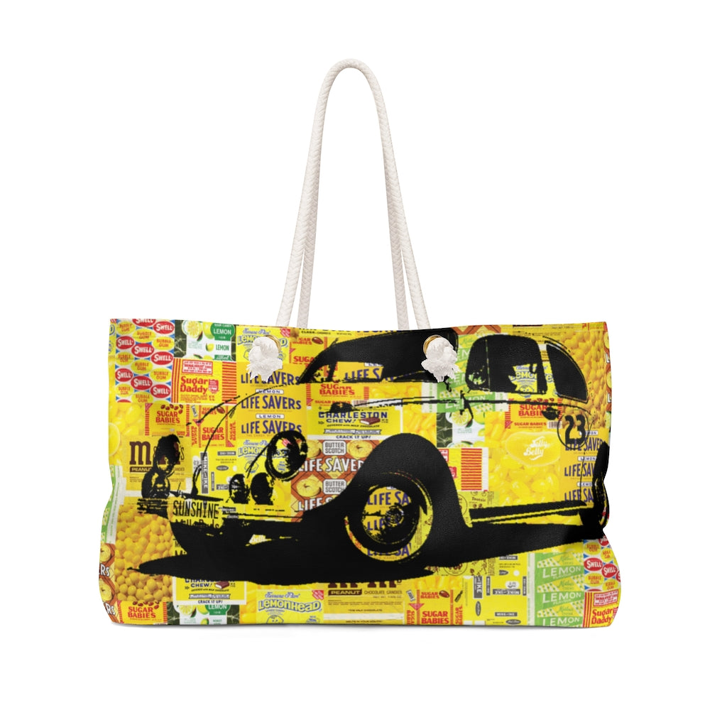 Weekender Bag Designed by Dr. David Turok, Brushes with Cancer Chicago Artist