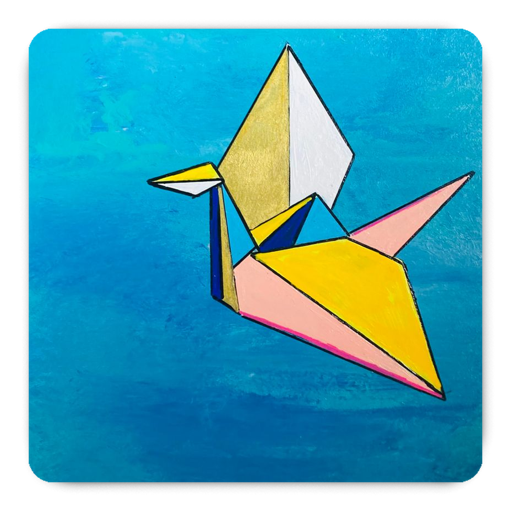 "Paper Cranes for Pam" Magnets