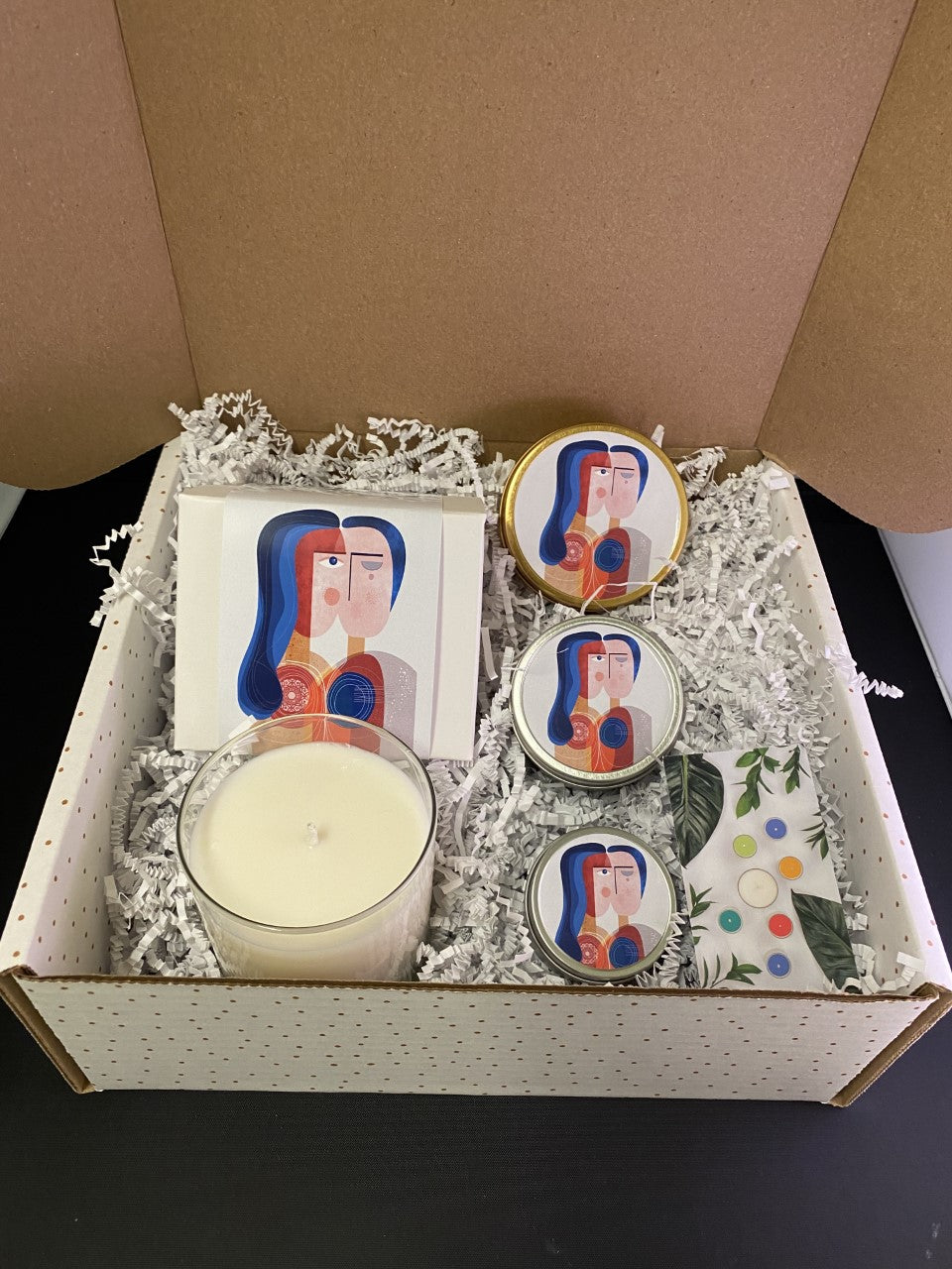 Gift box with artwork by Ishita Banerjee