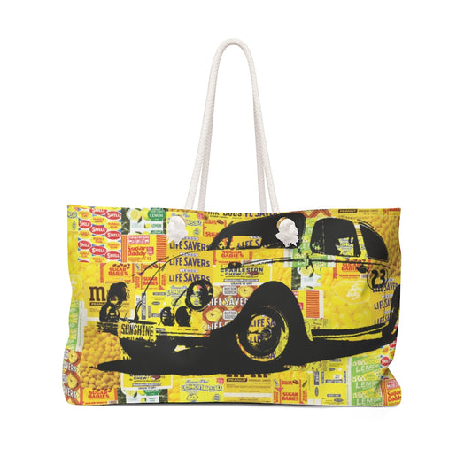Weekender Bag Designed by Dr. David Turok, Brushes with Cancer Chicago Artist