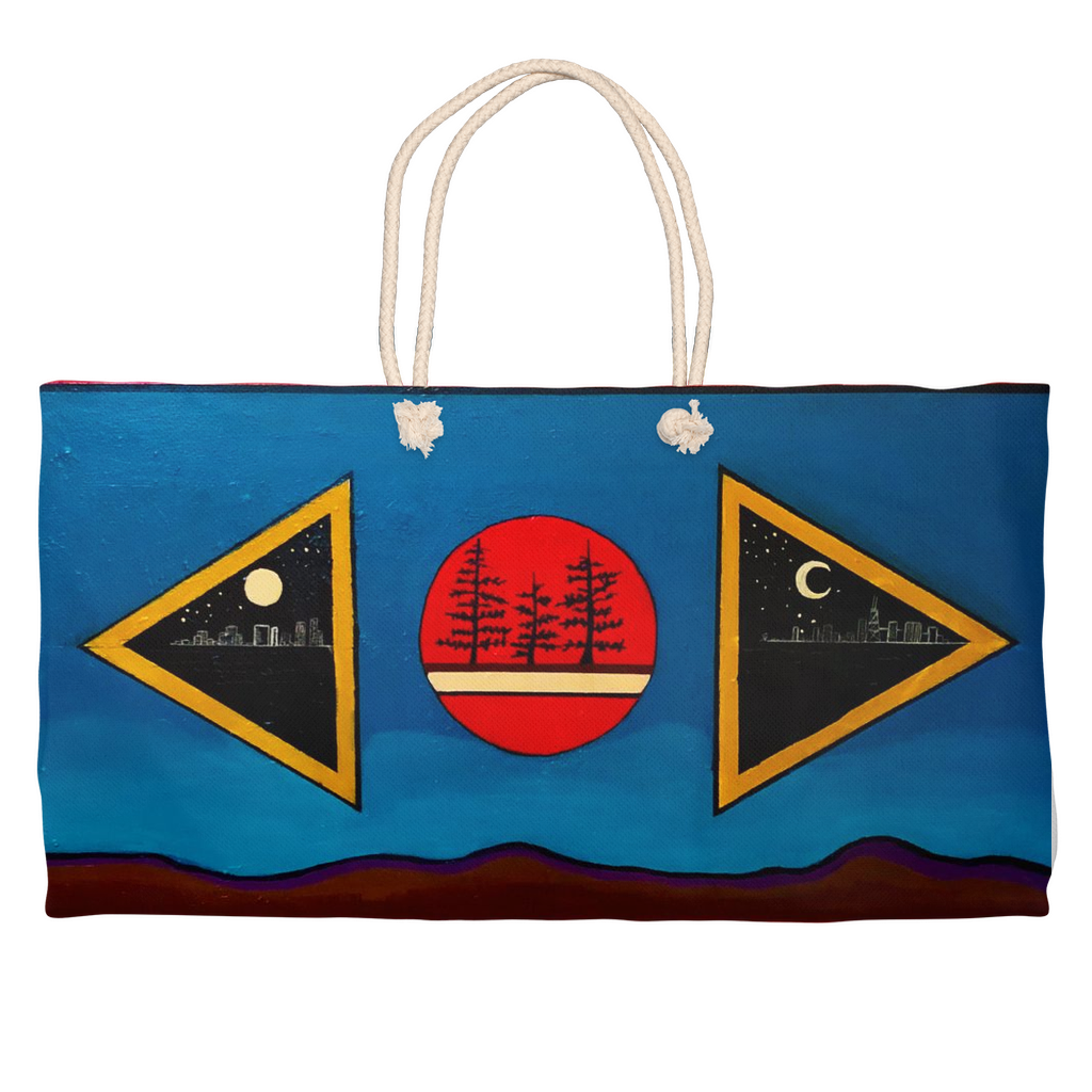 "Meant to Be Here" Weekender Tote