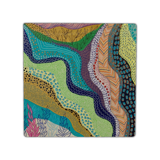 "Tamara's Angels" Single Linen Coaster