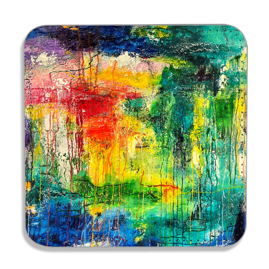 "Renewal" Single Vegan Leather Coaster