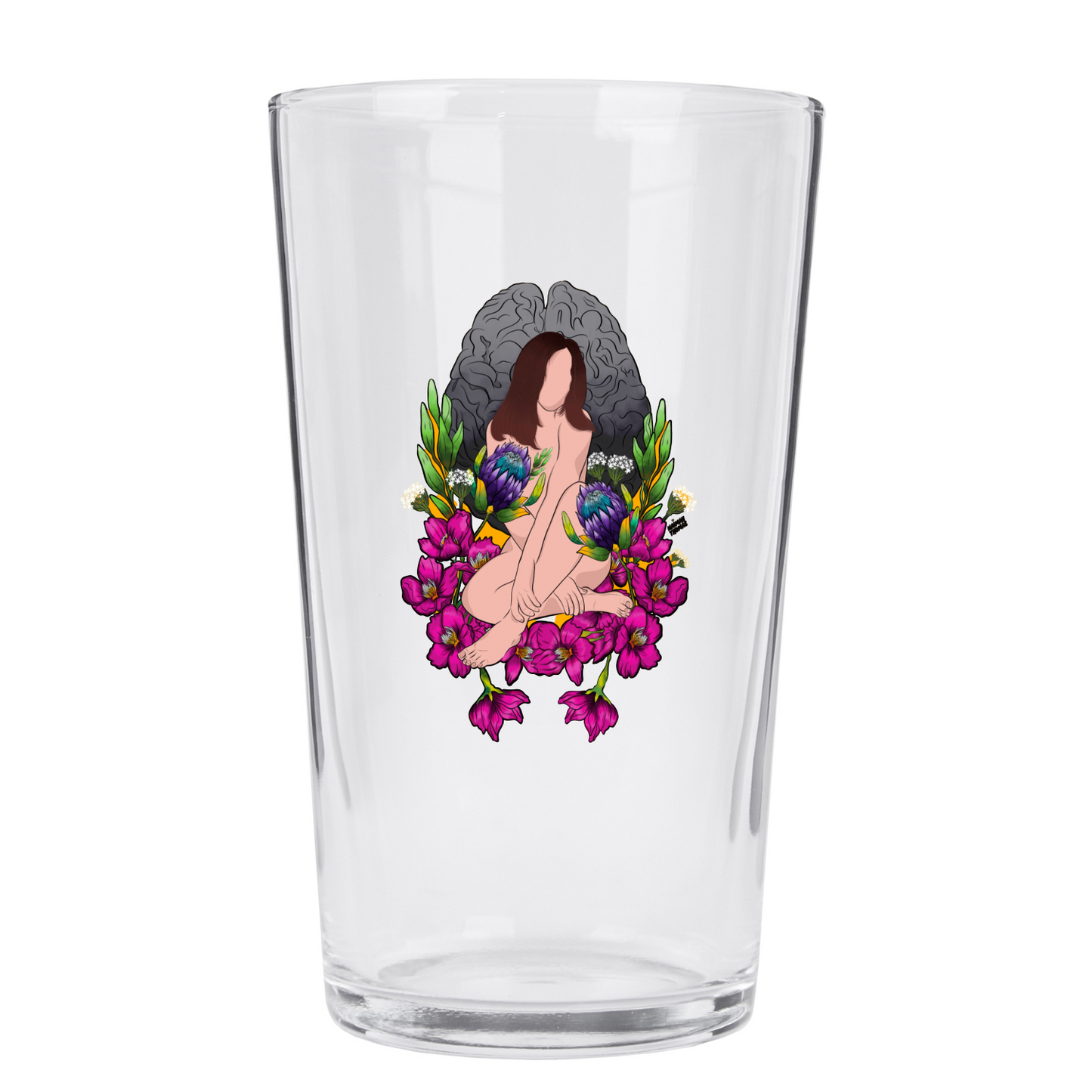 "Wandering amongst the cherry blossoms" Pint Glass