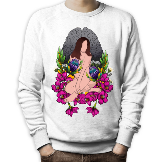 "Wandering amongst the cherry blossoms" Unisex Sweatshirt