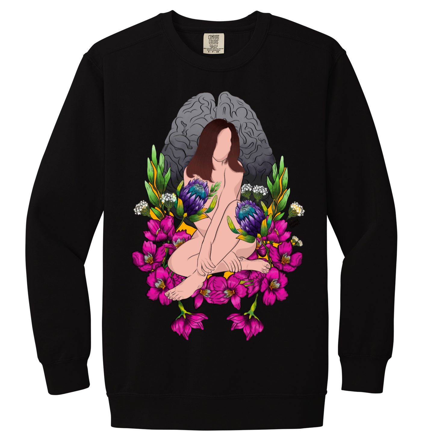 "Wandering amongst the cherry blossoms" Unisex Sweatshirt