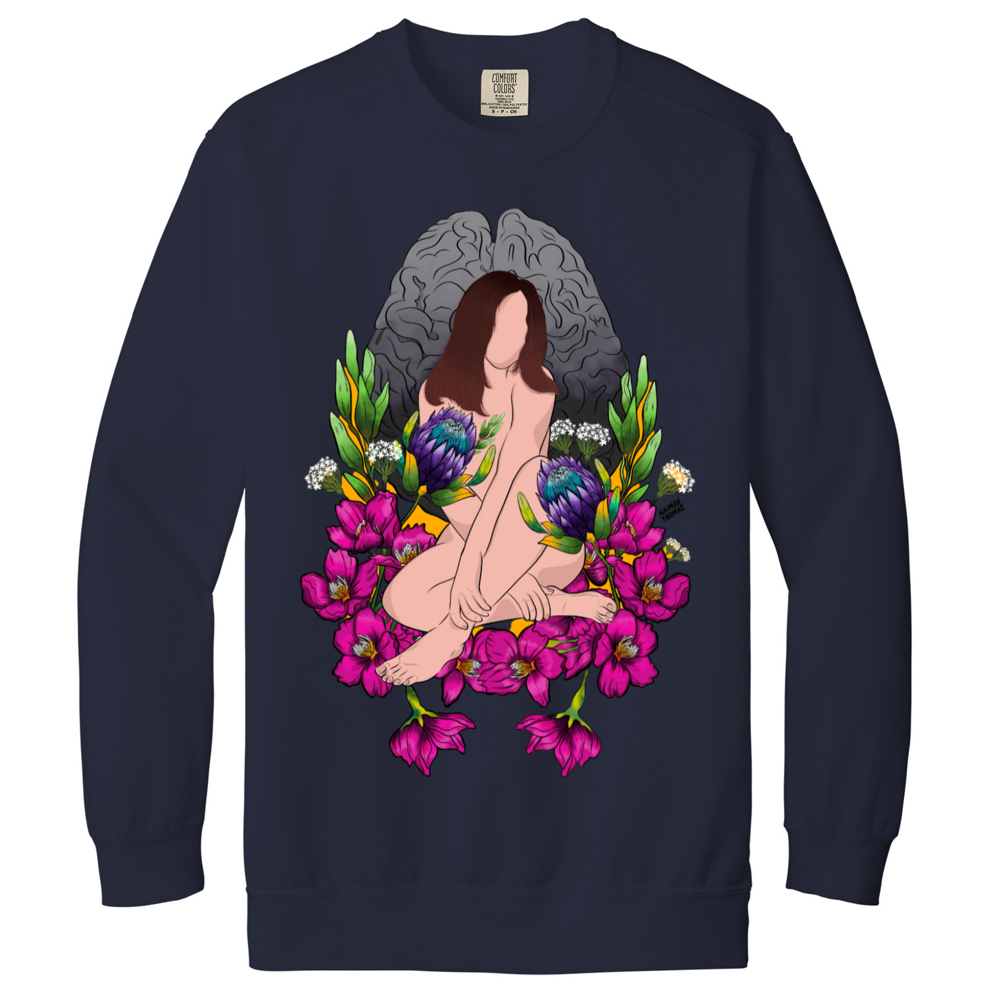 "Wandering amongst the cherry blossoms" Unisex Sweatshirt