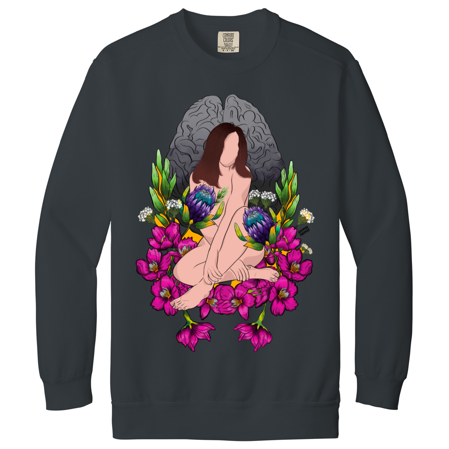 "Wandering amongst the cherry blossoms" Unisex Sweatshirt