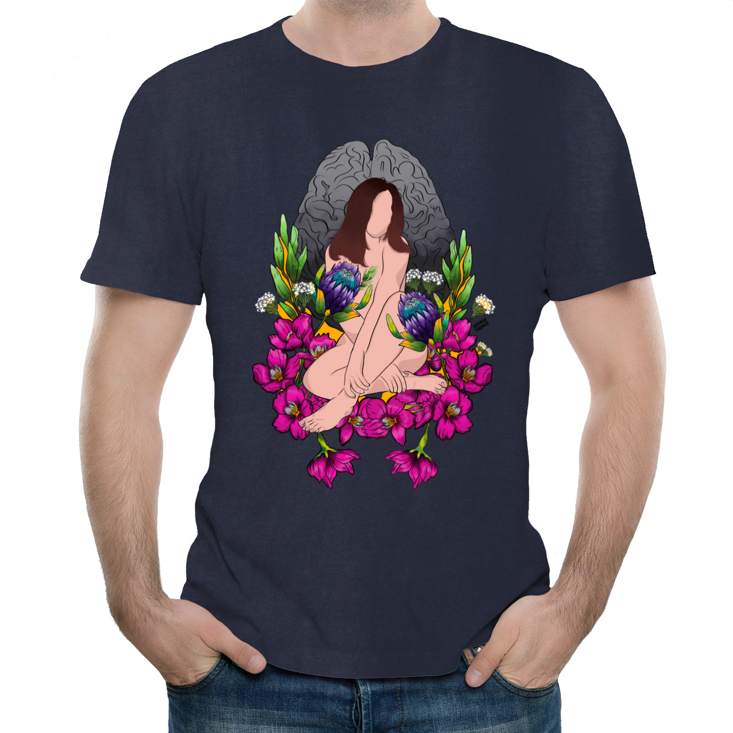 "Wandering amongst the cherry blossoms" Unisex Tee