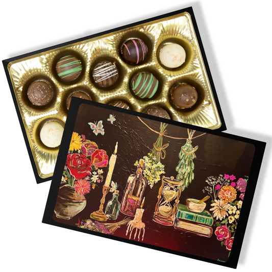 Handmade Chocolate Truffles with "Sarah's Apothecary" Box