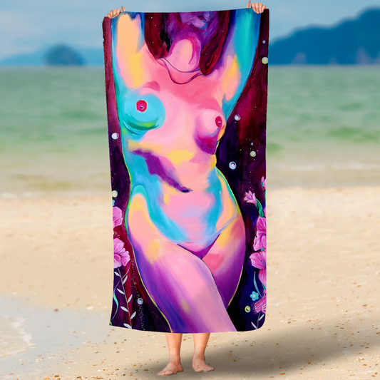 "Death or Gladioli" Beach Towel