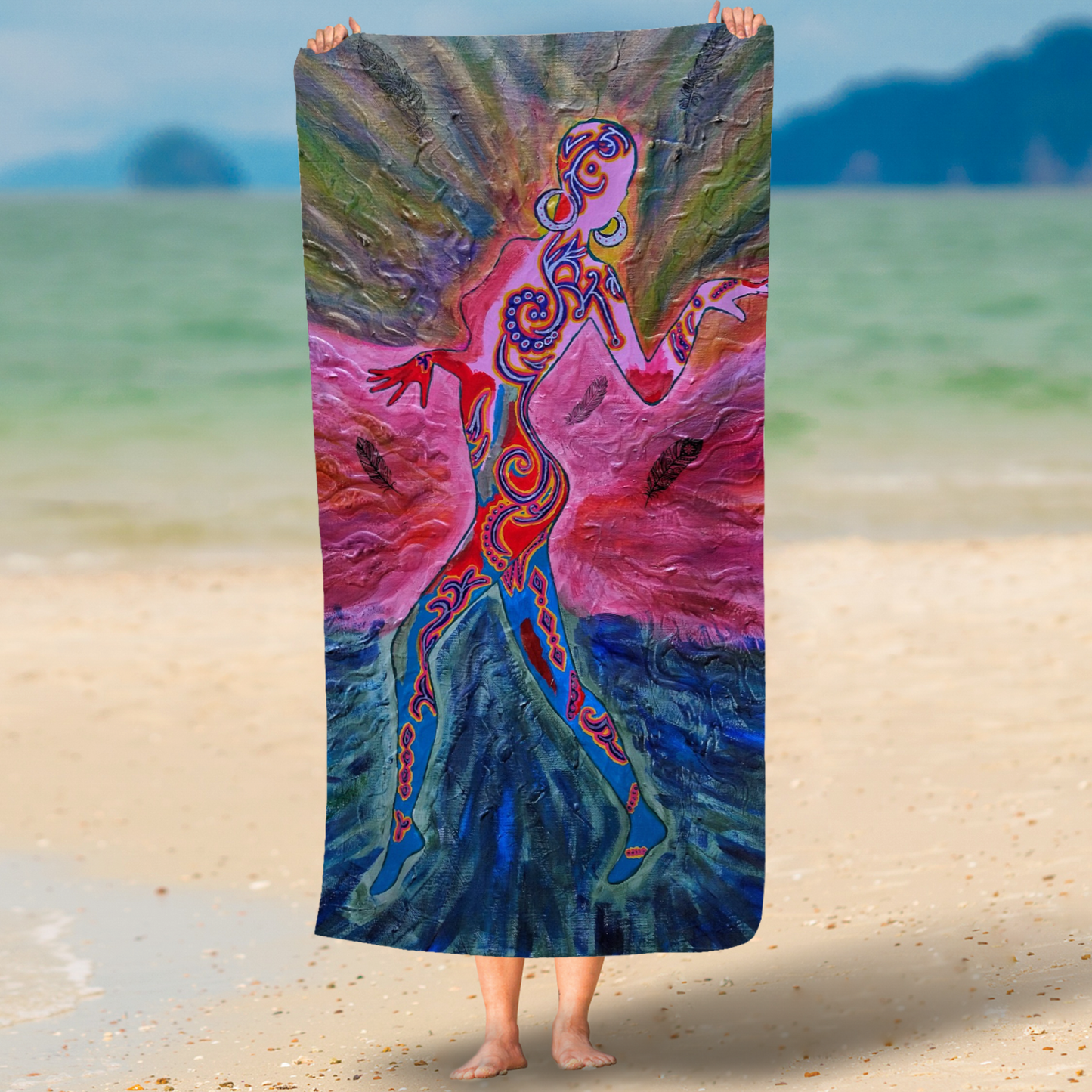 "Spirit Dancer" Beach Towel