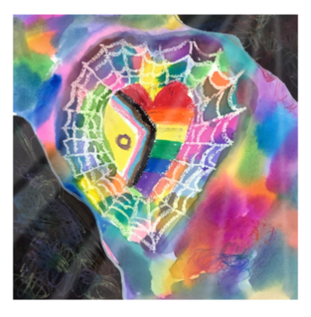 Twist Hearts "Symbols of Love" Single Glass Coaster