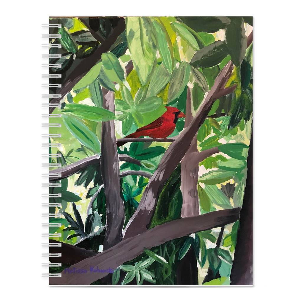 Cardinal in a Tree" Notebook