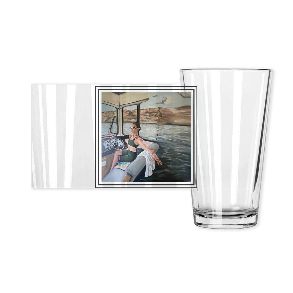 "Somewhere in Between" Pint Glass