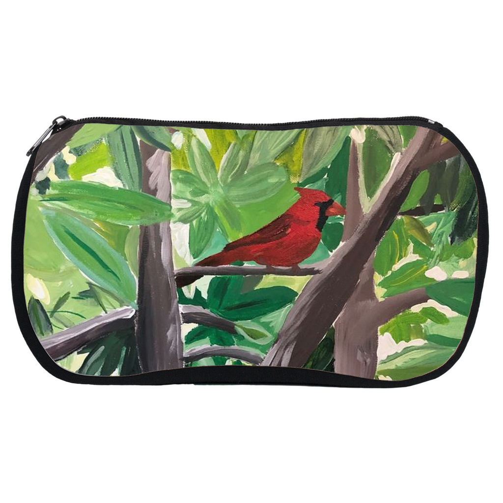 "Cardinal in a Tree" Cosmetic Bag